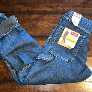 Wrangler Originals Fleece Lined Carpenter Jeans 29 x 30 Blue Denim